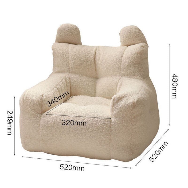 Cute Berber Fleece Bean Bag Sofa - Casatrail.com