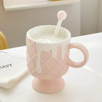 Thumbnail for Cute Biscuit Design Coffee Cup with Saucer Set - Casatrail.com