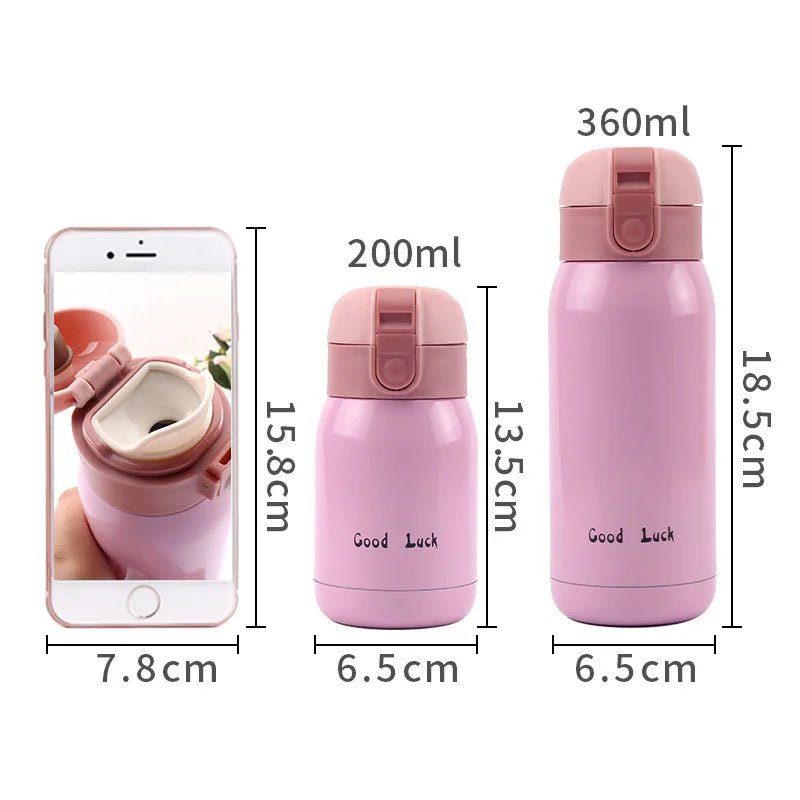 Cute Candy Mini Thermos Cup with Cartoon Design Vacuum Flask - Casatrail.com