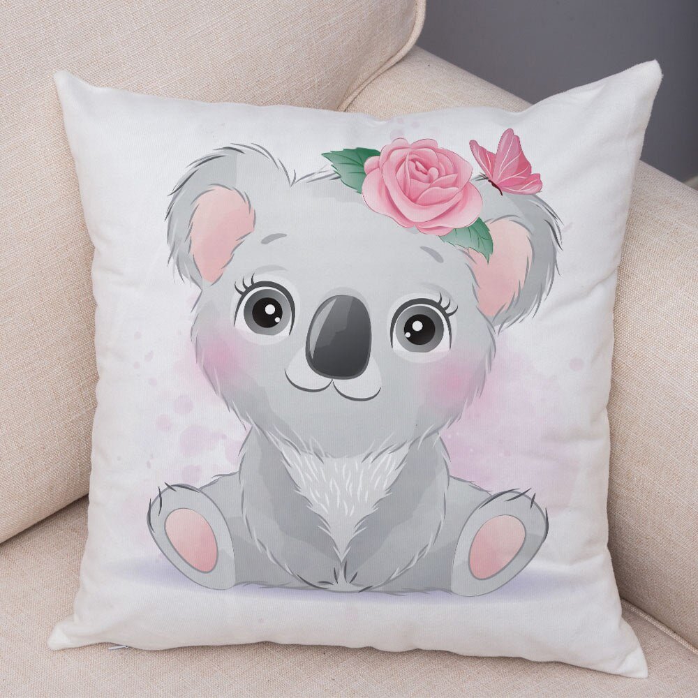 Cute Cartoon Animal Pillowcase - Decorative Cushion Cover - Casatrail.com