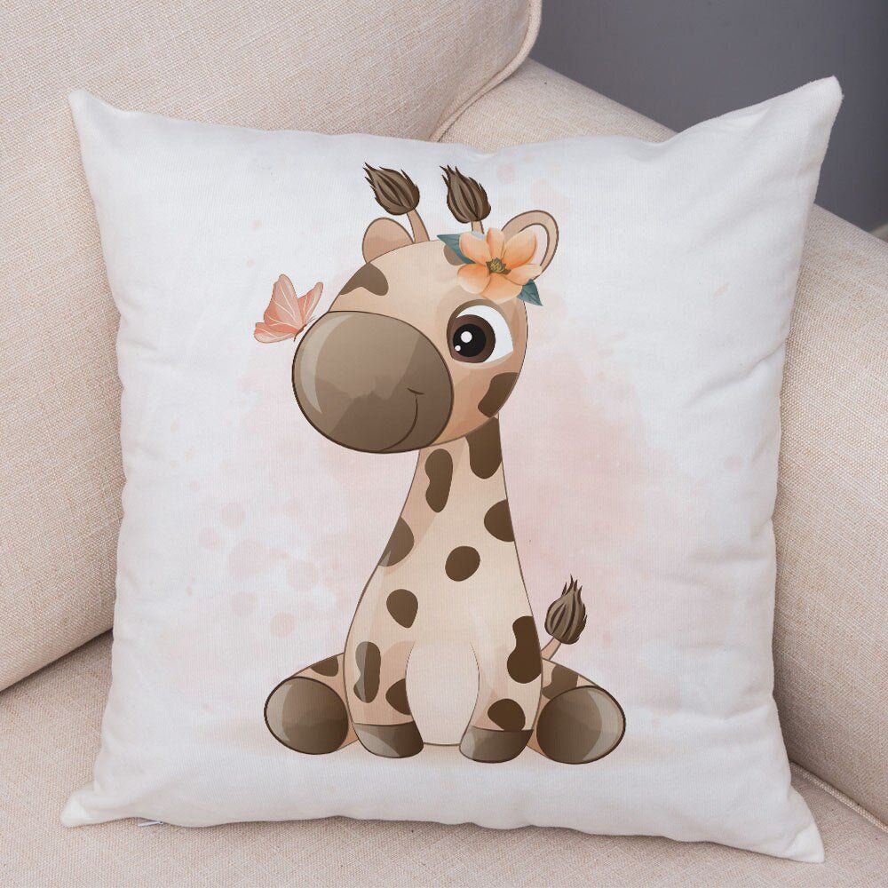 Cute Cartoon Animal Pillowcase - Decorative Cushion Cover - Casatrail.com