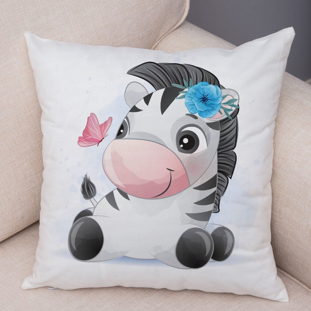 Cute Cartoon Animal Pillowcase - Decorative Cushion Cover - Casatrail.com