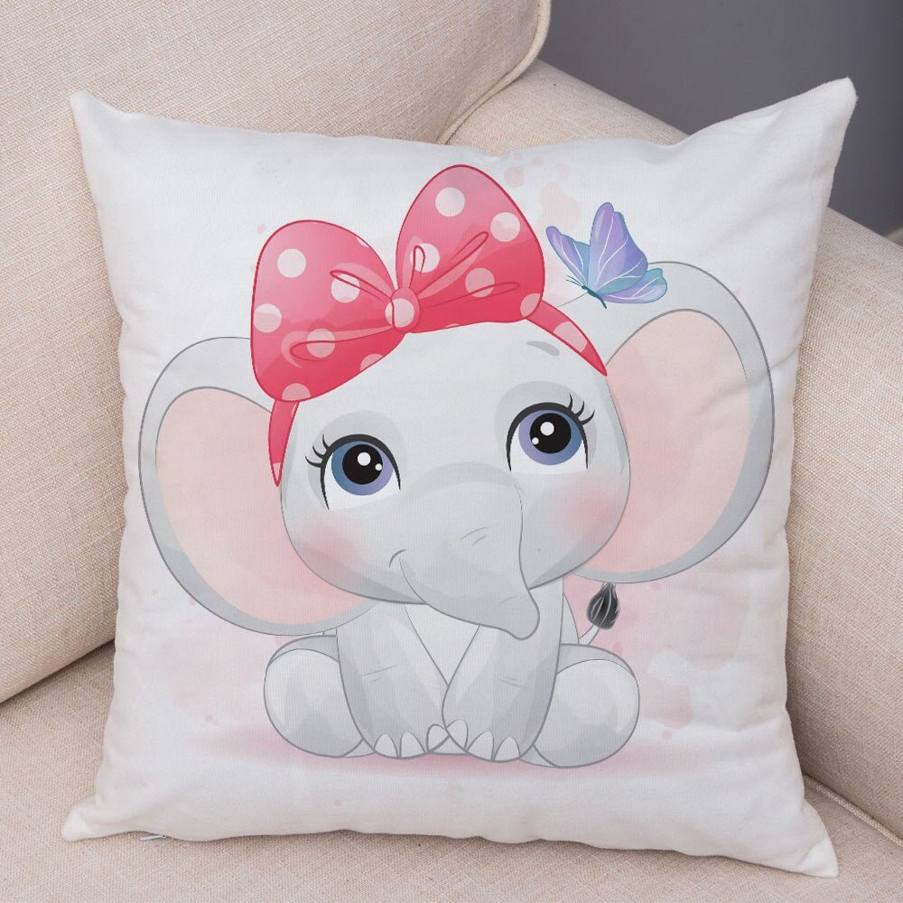 Cute Cartoon Animal Pillowcase - Decorative Cushion Cover - Casatrail.com