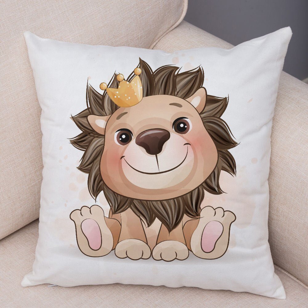 Cute Cartoon Animal Pillowcase - Decorative Cushion Cover - Casatrail.com