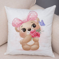 Thumbnail for Cute Cartoon Animal Pillowcase - Decorative Cushion Cover - Casatrail.com