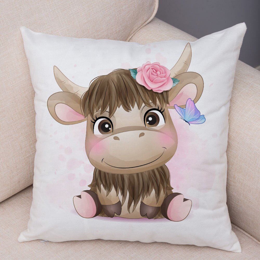 Cute Cartoon Animal Pillowcase - Decorative Cushion Cover - Casatrail.com