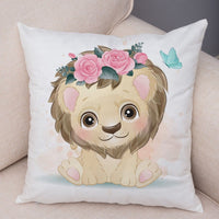 Thumbnail for Cute Cartoon Animal Pillowcase - Decorative Cushion Cover - Casatrail.com