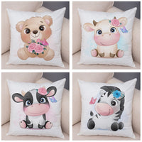 Thumbnail for Cute Cartoon Animal Pillowcase - Decorative Cushion Cover - Casatrail.com