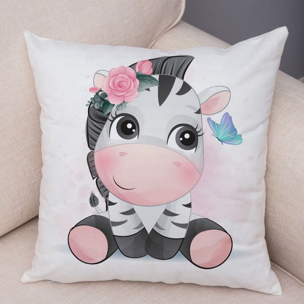 Cute Cartoon Animal Pillowcase - Decorative Cushion Cover - Casatrail.com