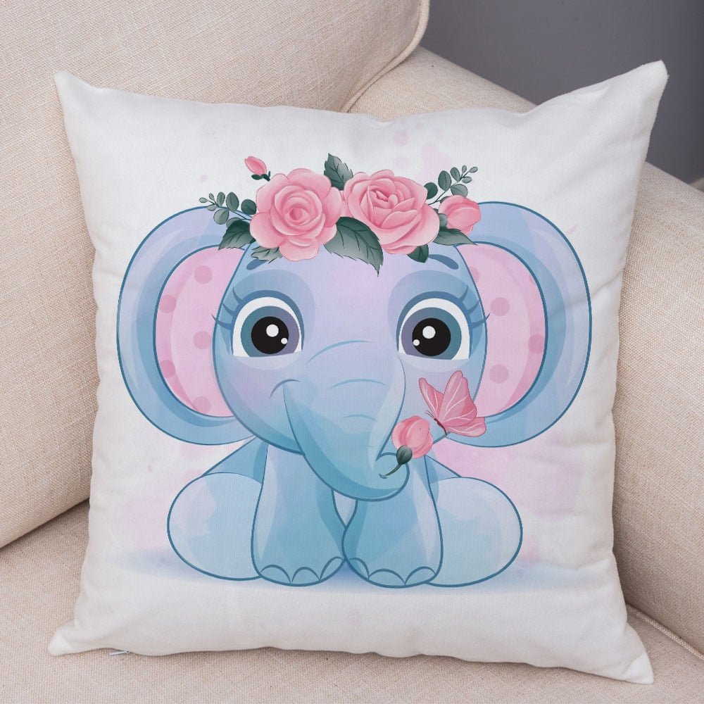 Cute Cartoon Animal Pillowcase - Decorative Cushion Cover - Casatrail.com