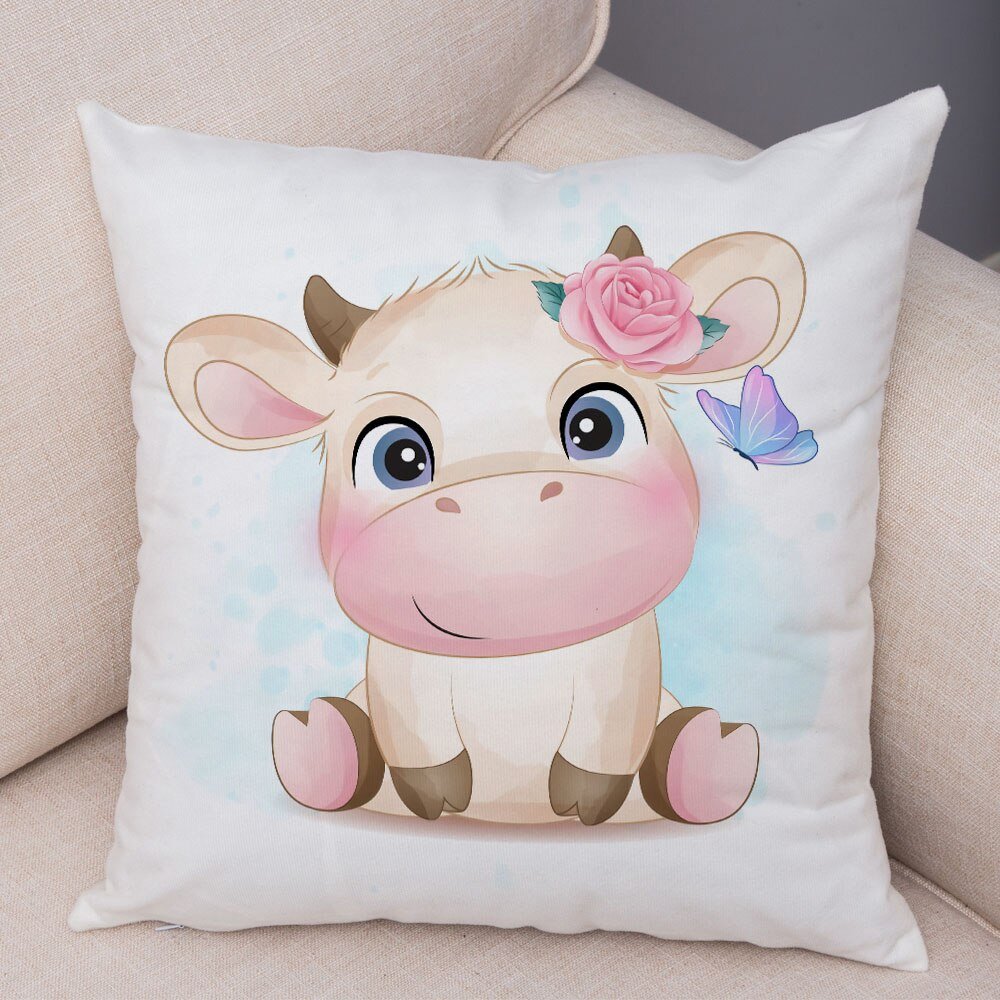 Cute Cartoon Animal Pillowcase - Decorative Cushion Cover - Casatrail.com