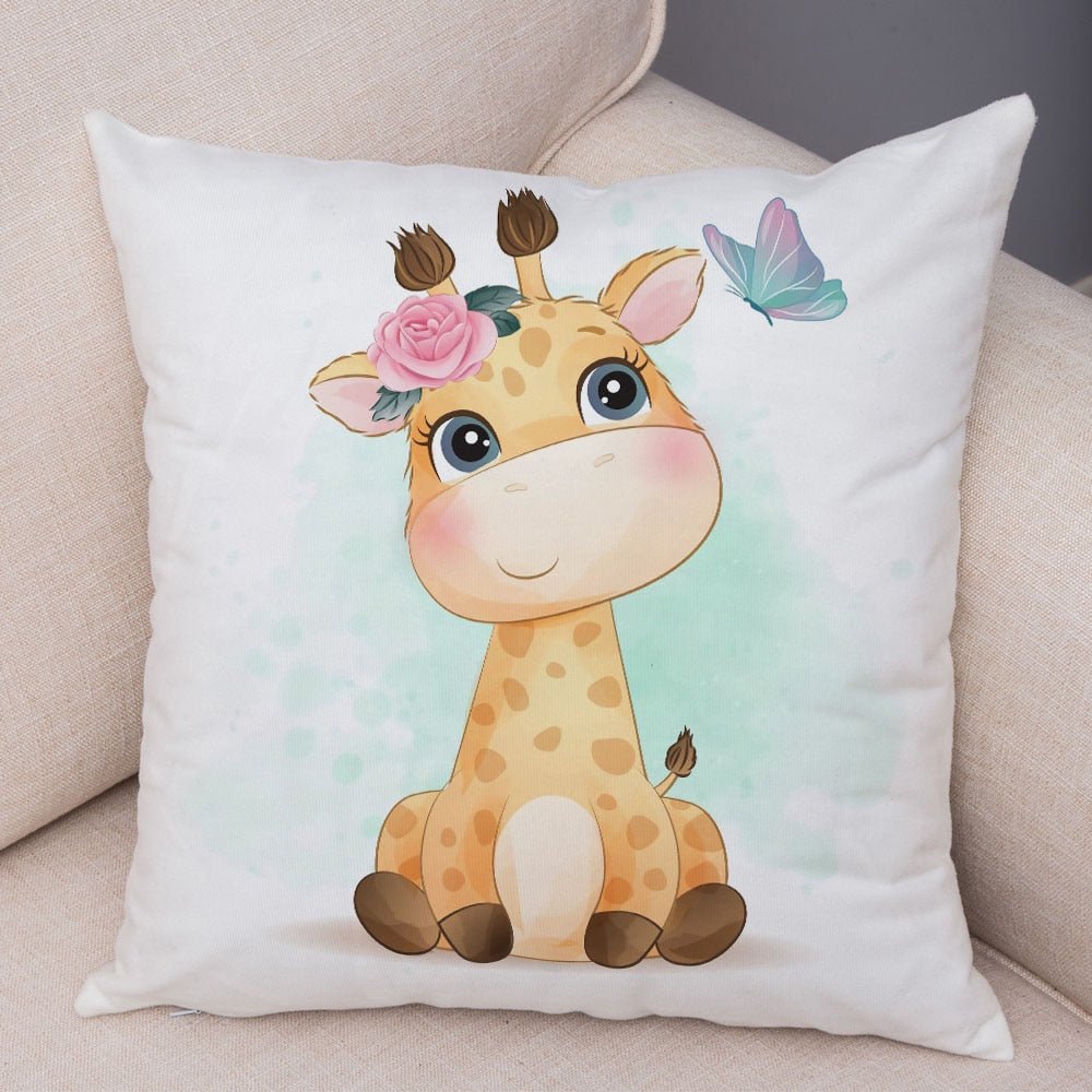 Cute Cartoon Animal Pillowcase - Decorative Cushion Cover - Casatrail.com