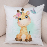 Thumbnail for Cute Cartoon Animal Pillowcase - Decorative Cushion Cover - Casatrail.com