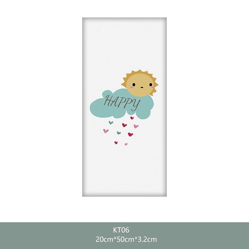 Cute Cartoon Baby Bed Headboard Wall Sticker - Casatrail.com