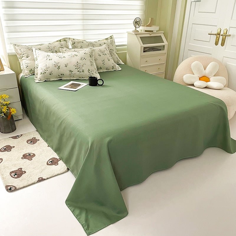 Cute Cartoon Bed Linen Set: Floral Print, Full Queen Size - Casatrail.com