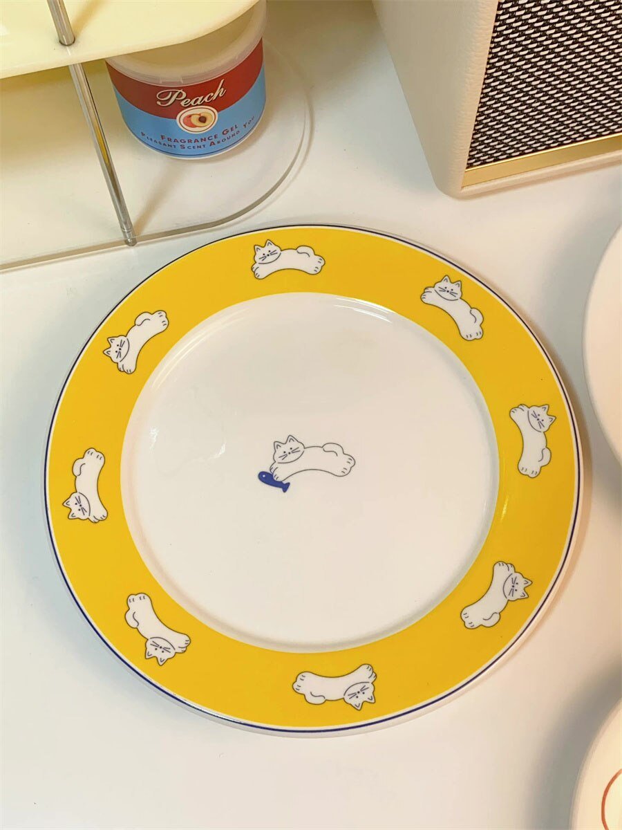 Cute Cartoon Ceramic Plate - Casatrail.com