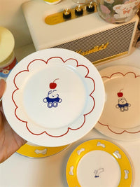 Thumbnail for Cute Cartoon Ceramic Plate - Casatrail.com