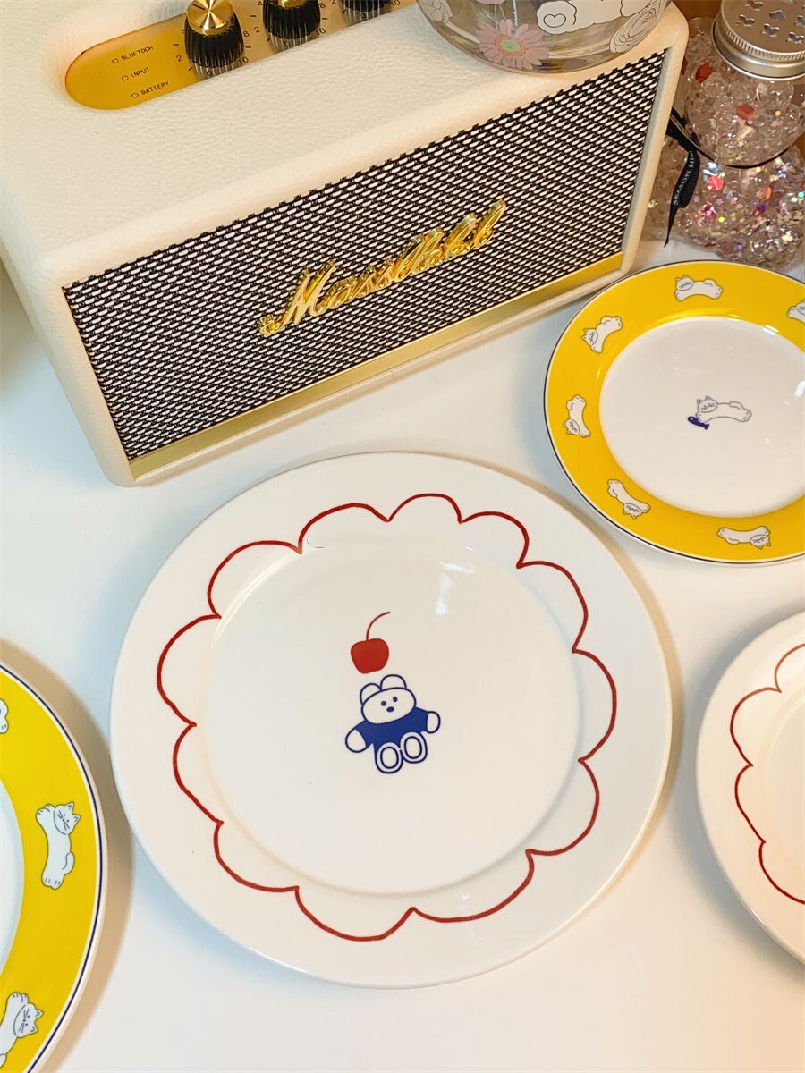 Cute Cartoon Ceramic Plate - Casatrail.com