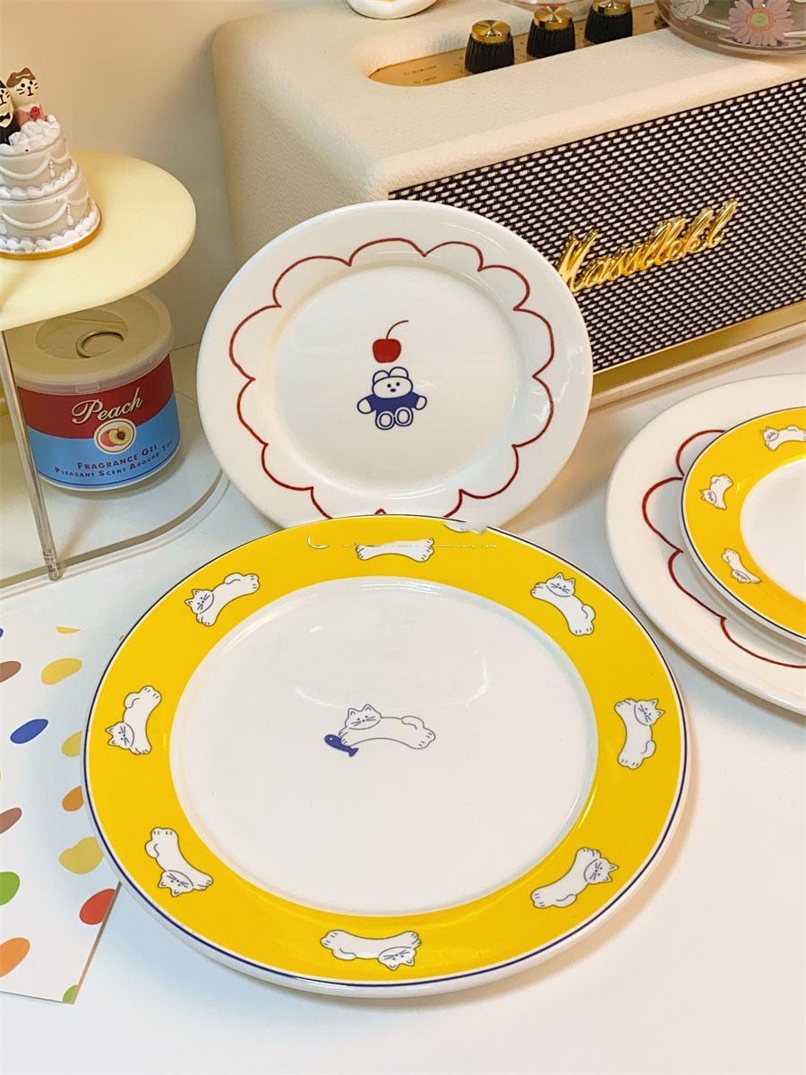 Cute Cartoon Ceramic Plate - Casatrail.com