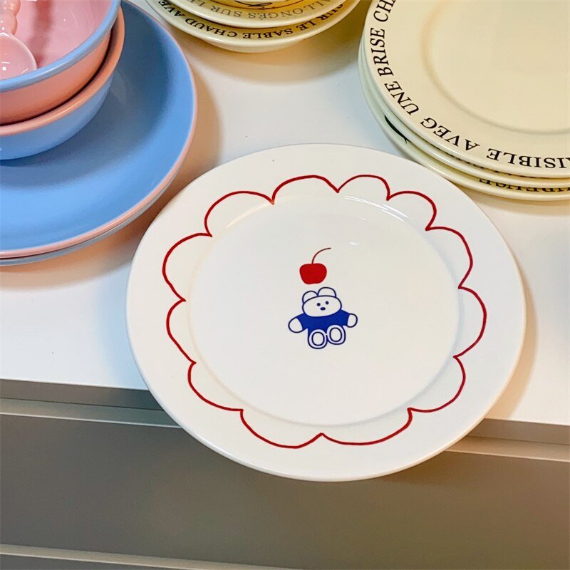 Cute Cartoon Ceramic Plate - Casatrail.com