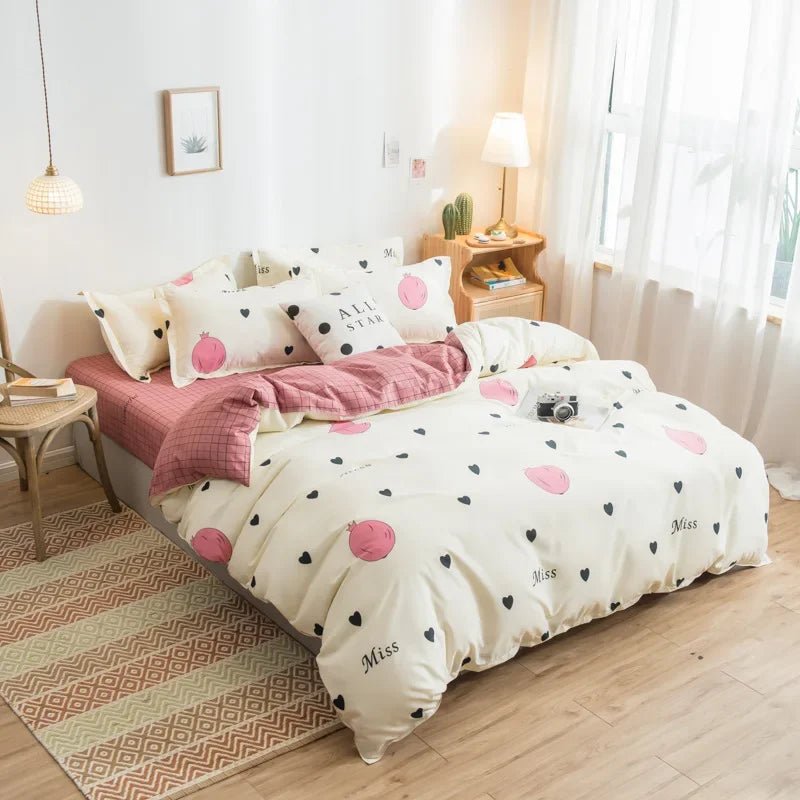 Cute Cartoon Print Duvet Cover - Casatrail.com