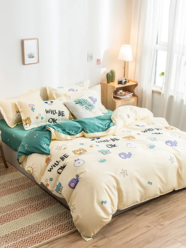 Cute Cartoon Print Duvet Cover - Casatrail.com