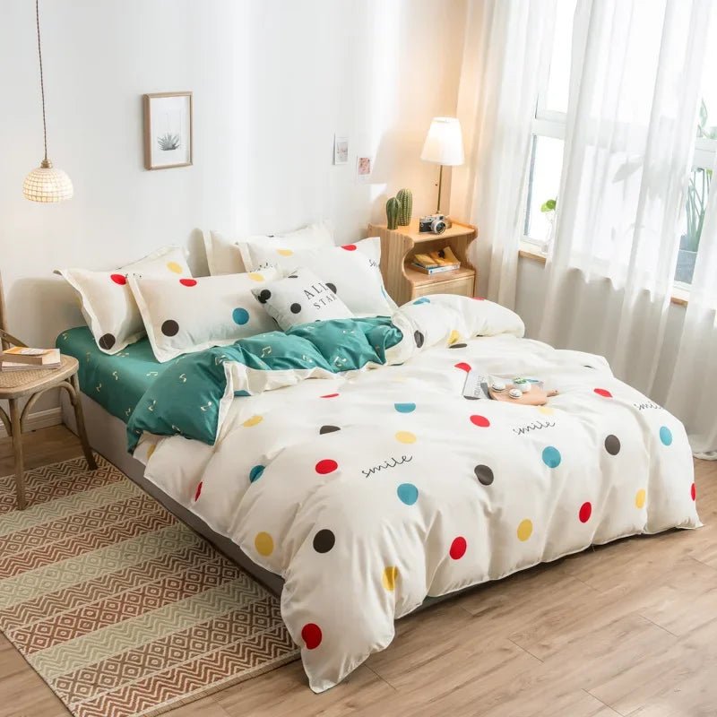 Cute Cartoon Print Duvet Cover - Casatrail.com