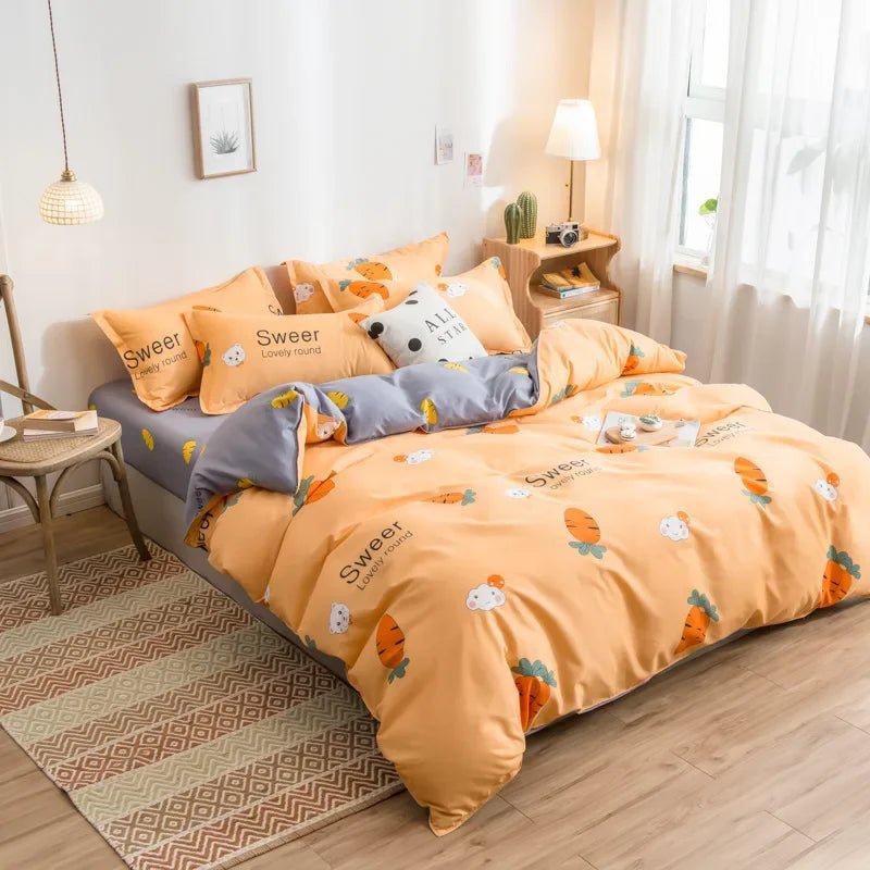 Cute Cartoon Print Duvet Cover - Casatrail.com