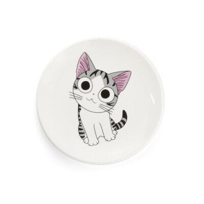 Cute Cat Cartoon Dessert Plate - Casatrail.com