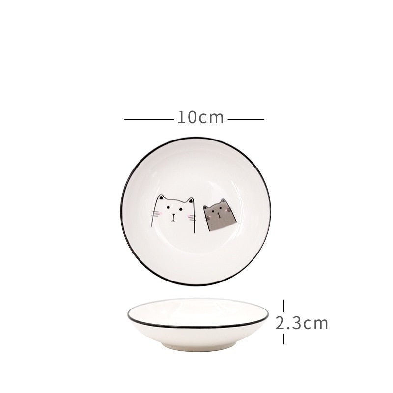 Cute Cat Ceramic Seasoning Dish - Casatrail.com