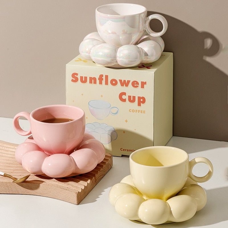 Cute Cloud Ceramic Mug Set 200ml - Casatrail.com