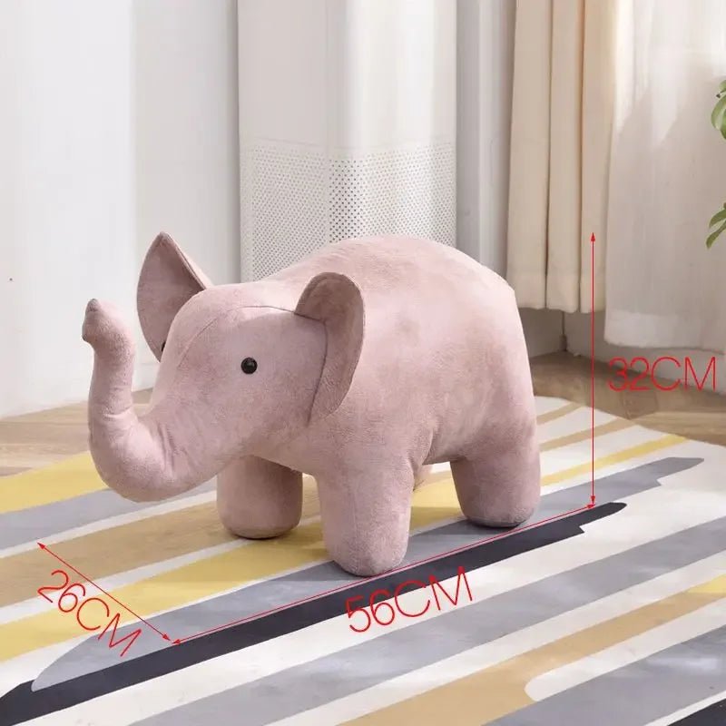 Cute Elephant Chair with Kids Stool - Casatrail.com