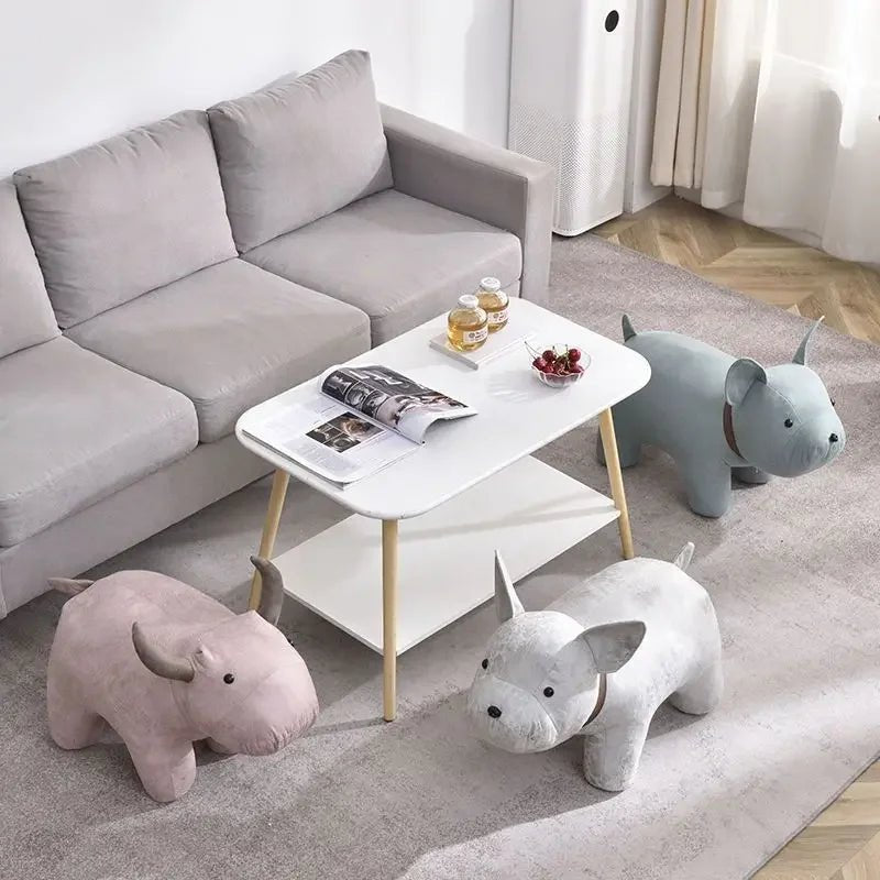 Cute Elephant Chair with Kids Stool - Casatrail.com