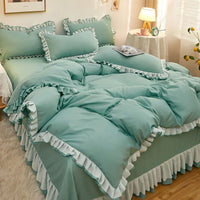 Thumbnail for Cute Pink Quilt Cover 4 - Piece Luxury Bedding Set - Casatrail.com