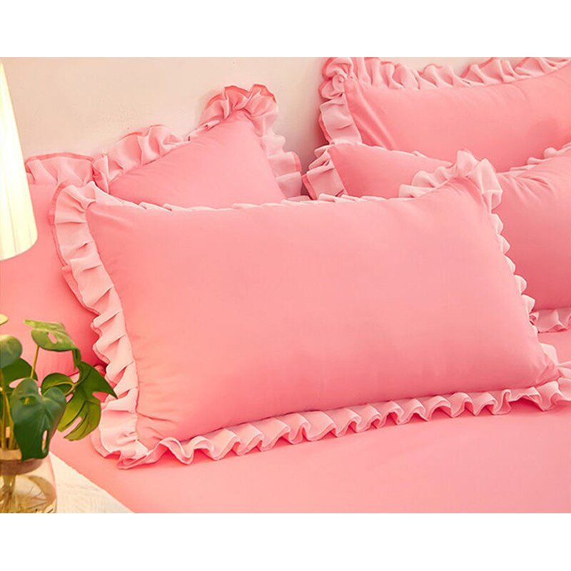 Cute Pink Quilt Cover 4 - Piece Luxury Bedding Set - Casatrail.com