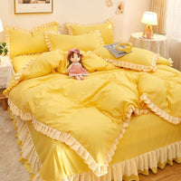 Thumbnail for Cute Pink Quilt Cover 4 - Piece Luxury Bedding Set - Casatrail.com
