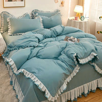 Thumbnail for Cute Pink Quilt Cover 4 - Piece Luxury Bedding Set - Casatrail.com