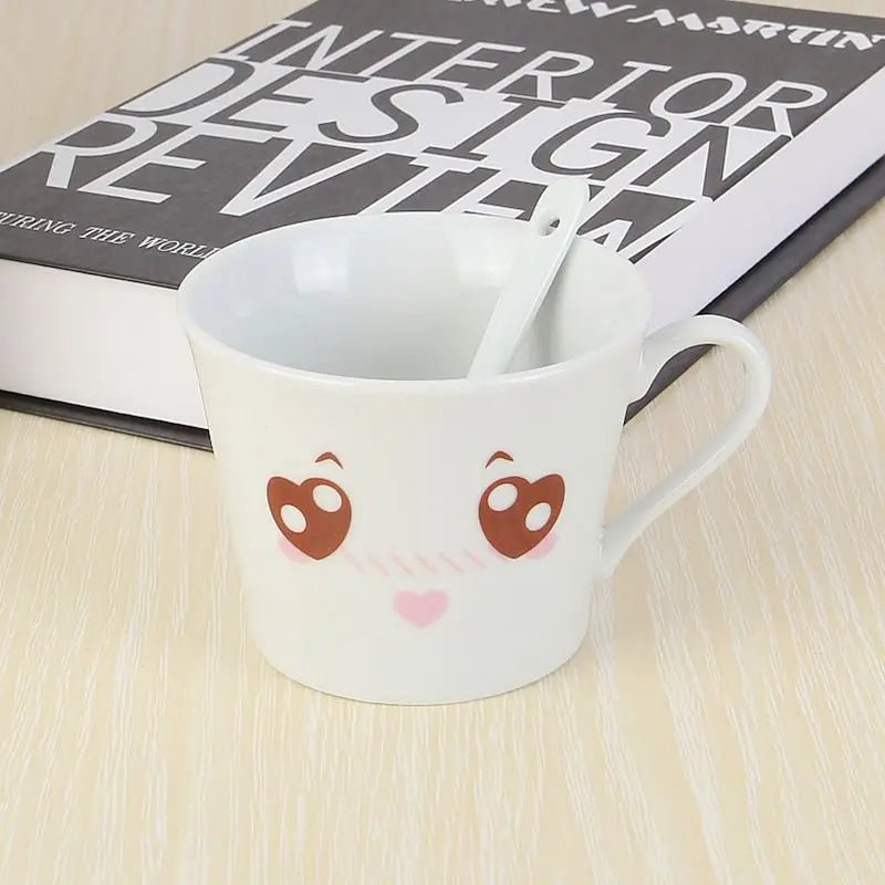 Cute Smiling Face Cartoon Coffee Mugs - Casatrail.com