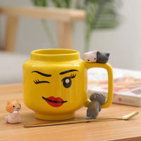 Thumbnail for Cute Smiling Face Cartoon Coffee Mugs - Casatrail.com