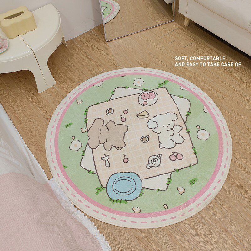 Cute Style Plush Bedroom Carpet - Casatrail.com