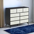 CABINET WOOD MDF BOARDS, 9 Drawers Dresser, BLACK COLOUR