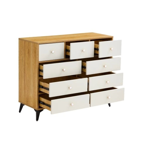 9 Drawers Dresser, WOOD COLOUR
