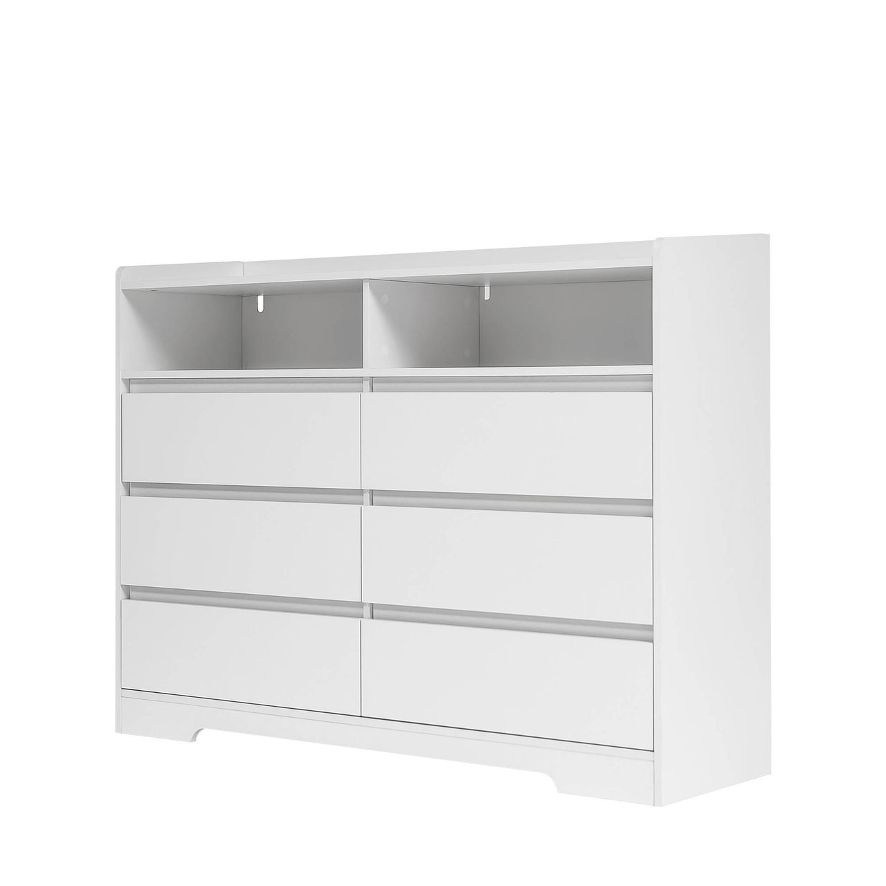 6 Drawer Dresser With LED Lights Modern Dressers Drawers With Sturdy Frame
