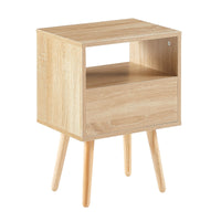 Thumbnail for Rattan End Table With Drawer
