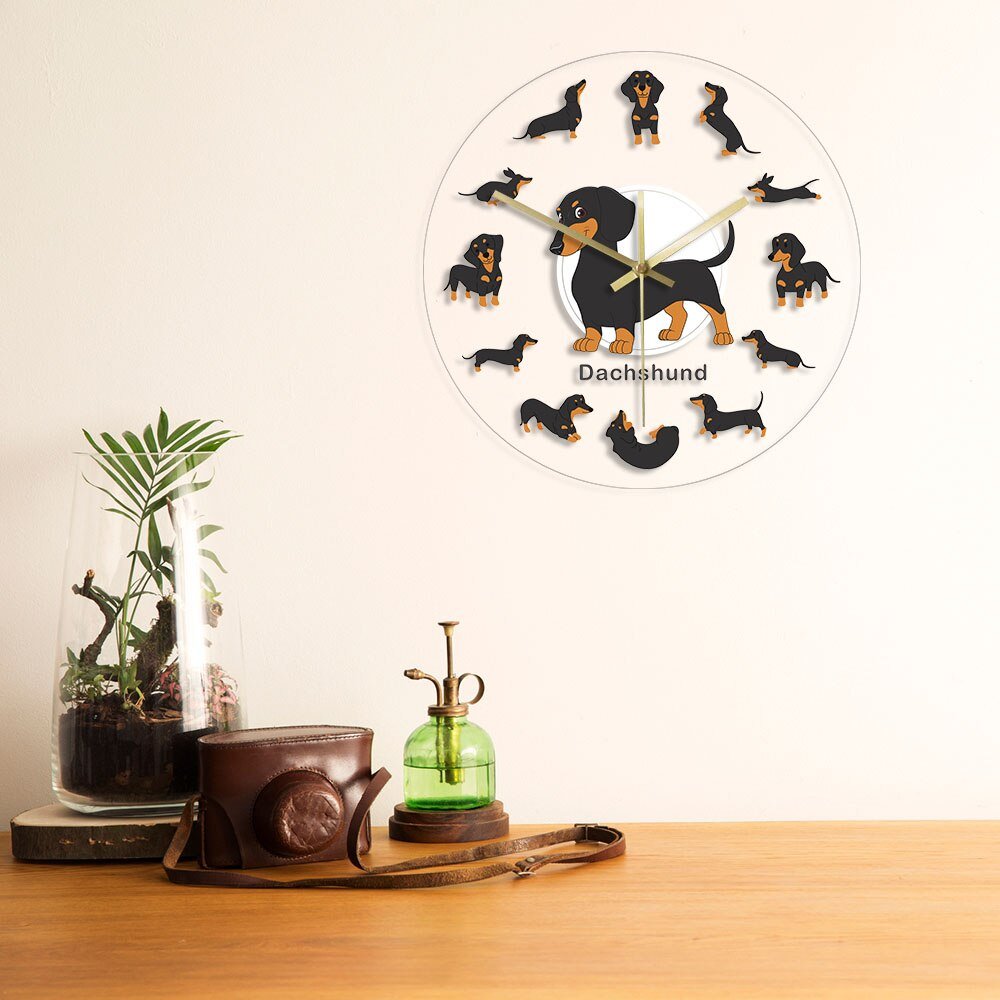 Dachshund Print Wall Clock - Casatrail.com