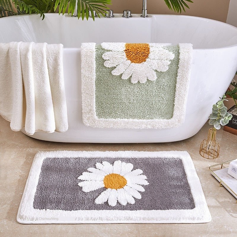 Daisy Bathroom Entrance Door Mat - Casatrail.com