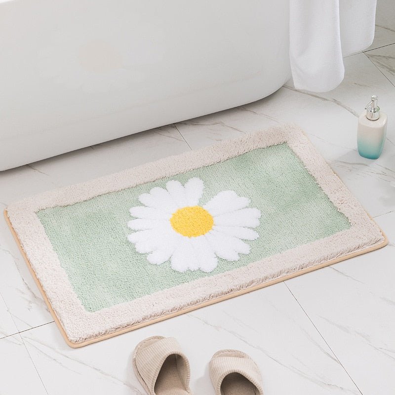 Daisy Non - Slip Bath Mat for Bathroom - Thickened and Fluffy - Casatrail.com