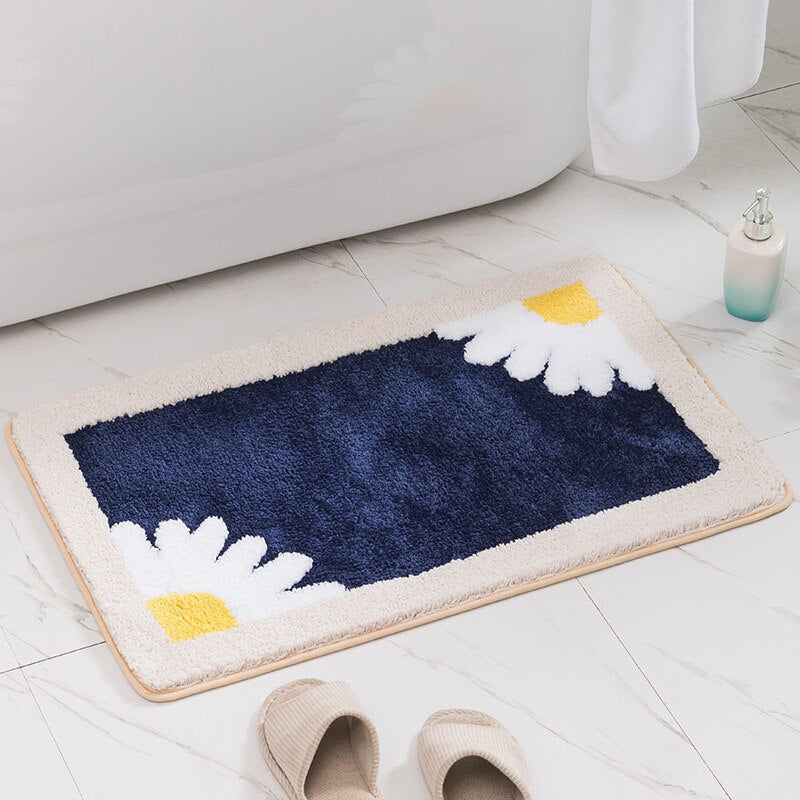 Daisy Non - Slip Bath Mat for Bathroom - Thickened and Fluffy - Casatrail.com