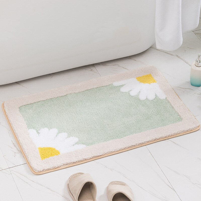Daisy Non - Slip Bath Mat for Bathroom - Thickened and Fluffy - Casatrail.com