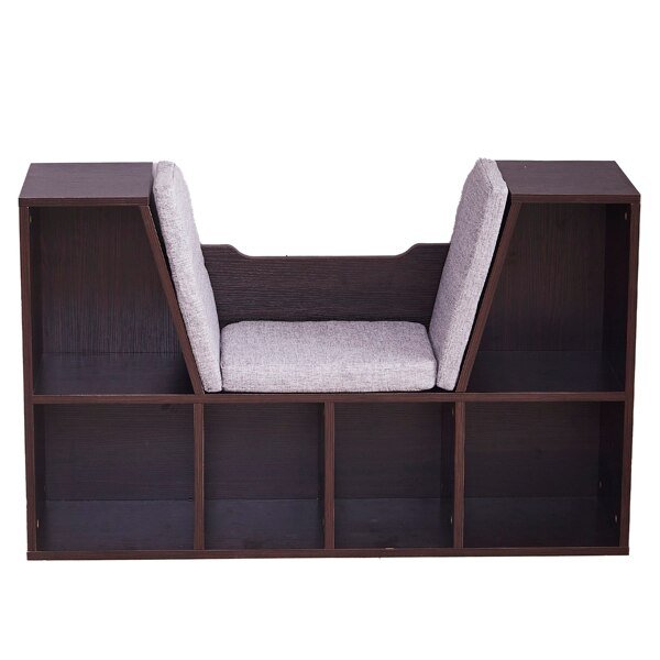 Dark Brown 6 - Cube Kids Bookcase - Casatrail.com